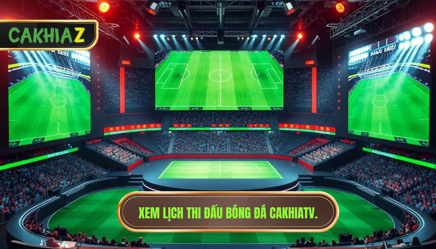 1. Xem lịch thi đấu bóng đá CakhiaTV.